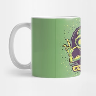 Scary Alien Wawing on You Mug